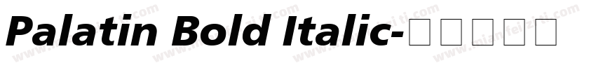 Palatin Bold Italic字体转换